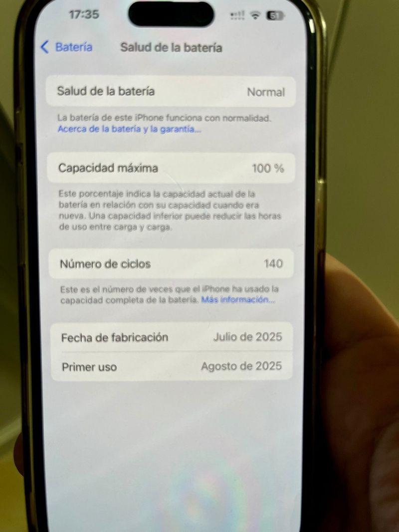 iPhone 16 128GB 100% batería. afbeelding 2