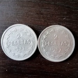 2 Pesetas 1937 Gobierno de Euzcadi