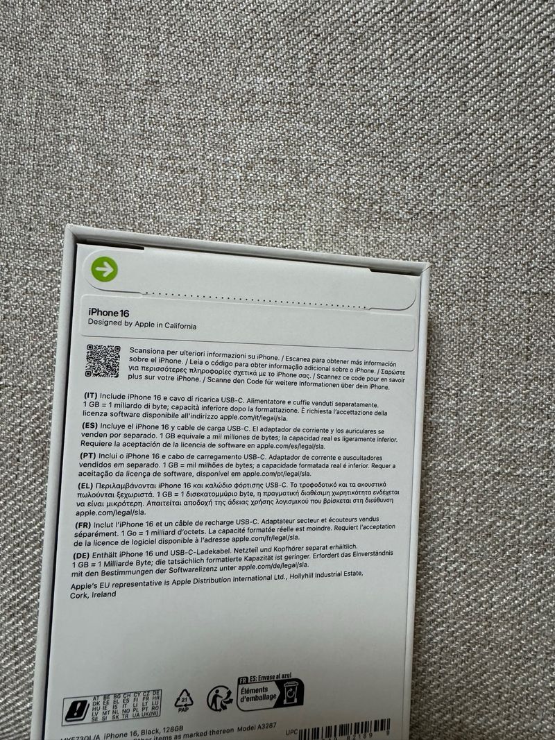iPhone 16 Negro Precintado afbeelding 2