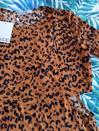 Vestido estampado animal print Inside Talla M