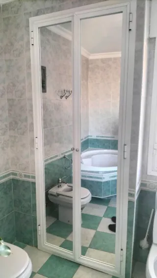 Frente armario aluminio blanco