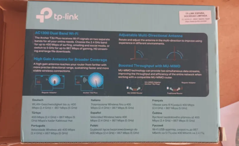 Adaptador USB WiFi TP-Link afbeelding 3
