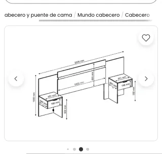 Cabecero de cama  blanco