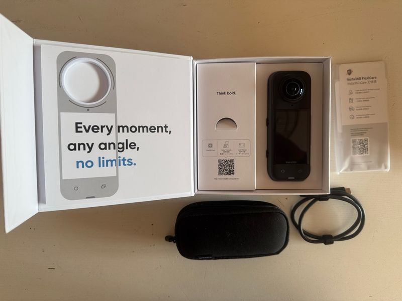 Insta360 X5 Cámara Negra / usada 1 vez