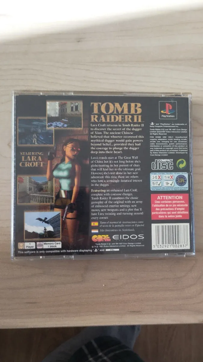 Tomb Raider II  PAL España afbeelding 2