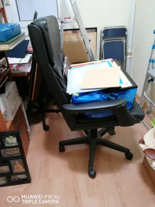 Escritorio juvenil madera y naranja  regalo sillón