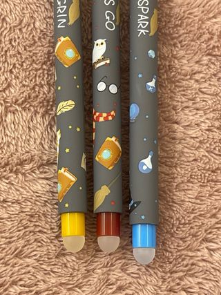 Set 3 Penne Cancellabili Harry Potter