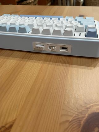 Teclado Mecánico EPOMAKER x Aula F75 Azul/Blanco