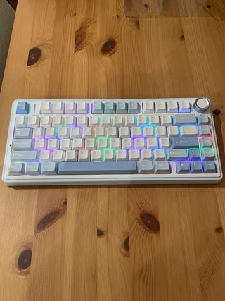 Teclado Mecánico EPOMAKER x Aula F75 Azul/Blanco