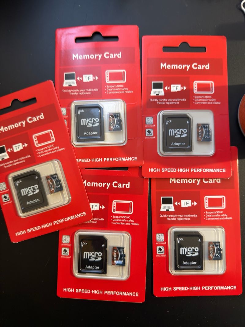 Pack 5 Tarjetas Memoria 2TB Sony