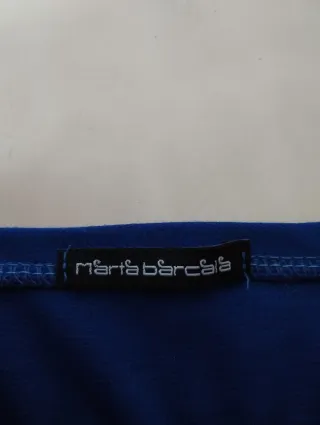 Vestido azul eléctrico con cinturón