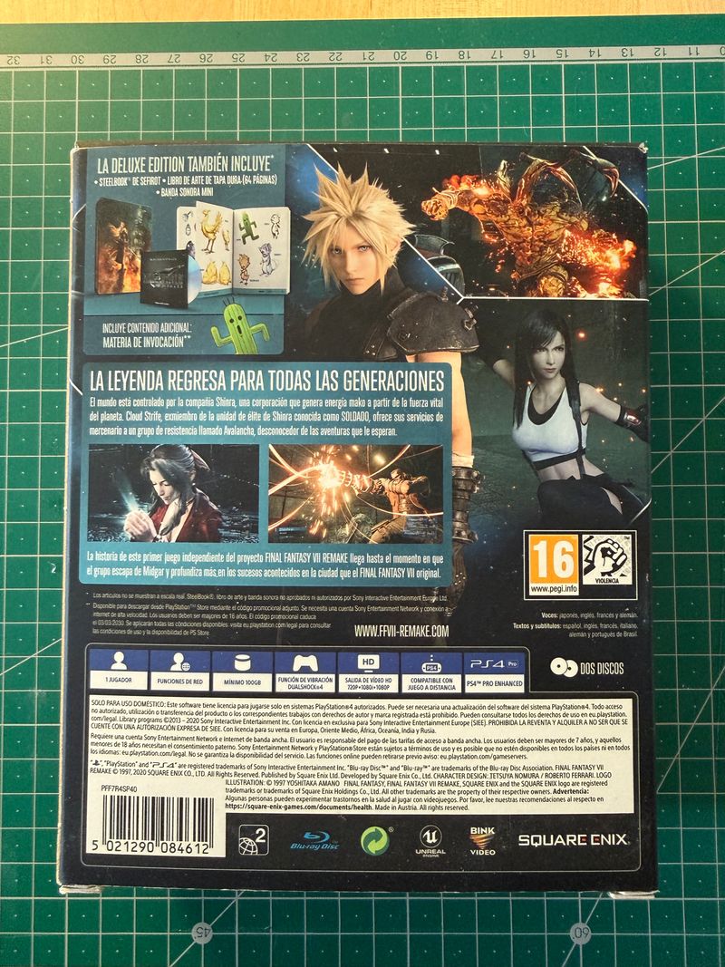 Final Fantasy VII Remake Deluxe Edition ESP (PS4) afbeelding 2