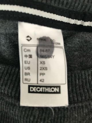 Sudadera Decathlon Mujer Gris Talla XS