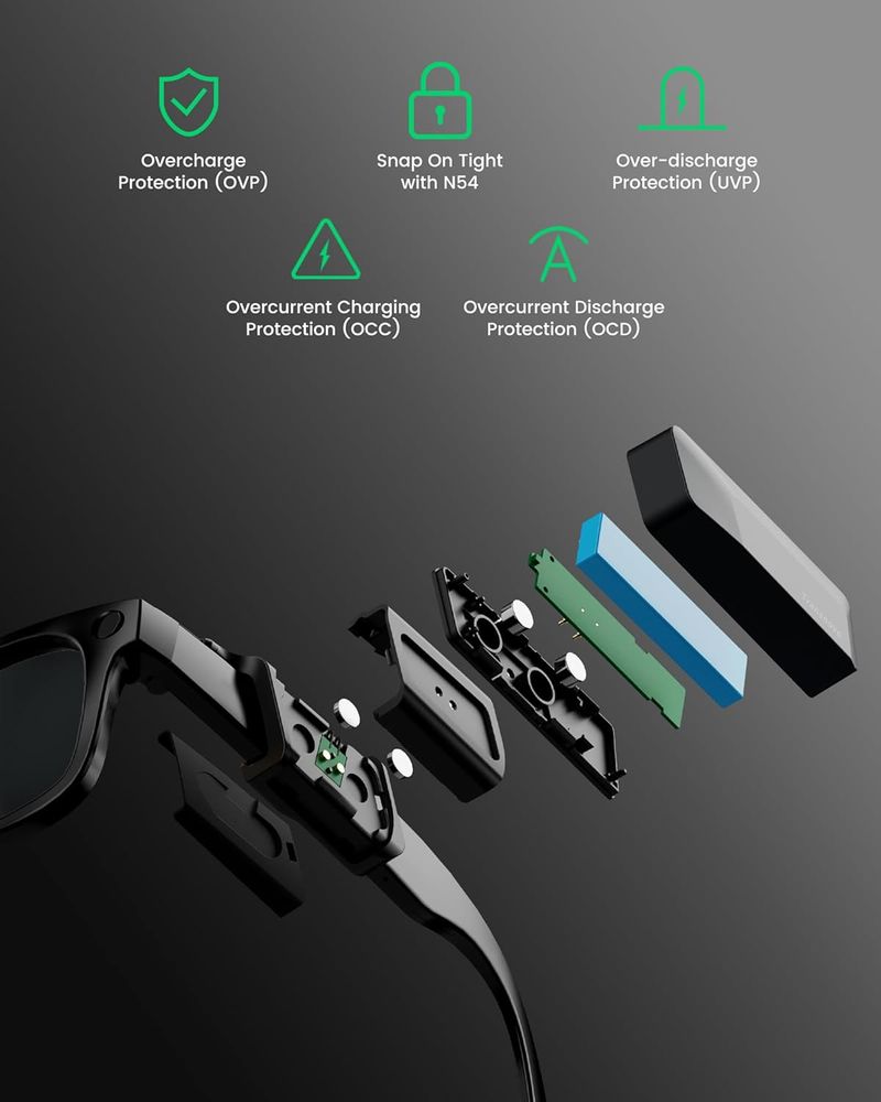 Cargador portátil para RayBan Meta afbeelding 7