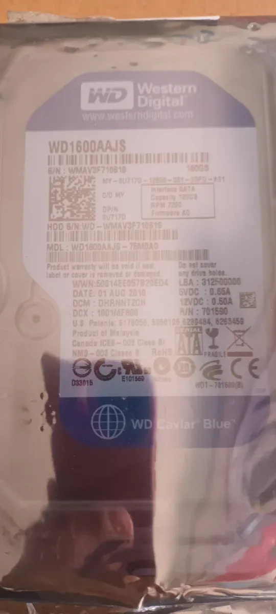 Disco Duro Western Digital WD1600YS 160GB SATA afbeelding 2