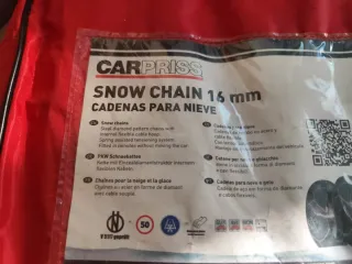 Cadenas para nieve CARPRISS 16 mm