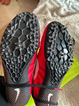 Zapatillas Clavos Nike Atletismo Rojas