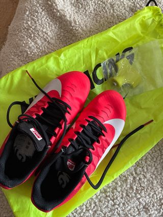 Zapatillas Clavos Nike Atletismo Rojas