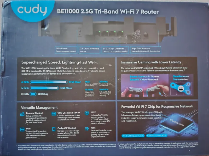 Router Cudy BE11000 2.5G afbeelding 9