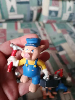 Lote figuras 3 Cerditos y Lobo