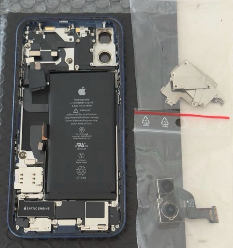 Chasis iPhone 12 Azul Original