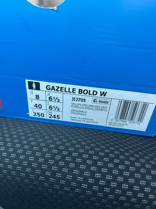 Adidas Gazelle Bold W Talla 40 Rosa y Verde