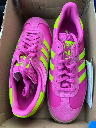 Adidas Gazelle Bold W Talla 40 Rosa y Verde