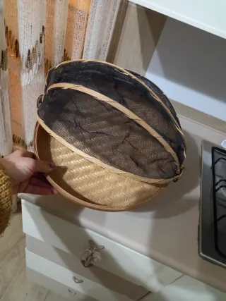 Cesto vintage con rete