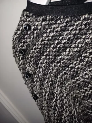 Jersey punto blanco y negro