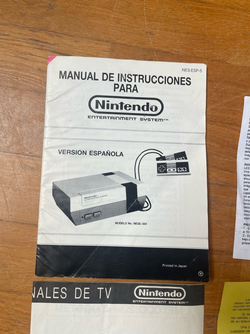 Manual Nintendo NES Español
