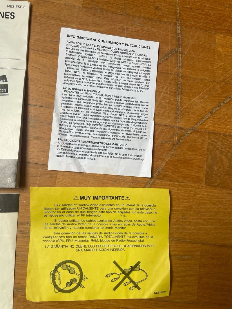 Manual Nintendo NES Español afbeelding 3