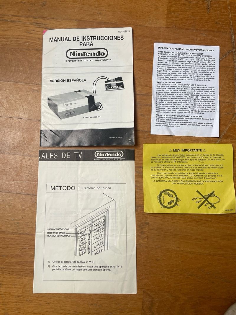 Manual Nintendo NES Español afbeelding 2