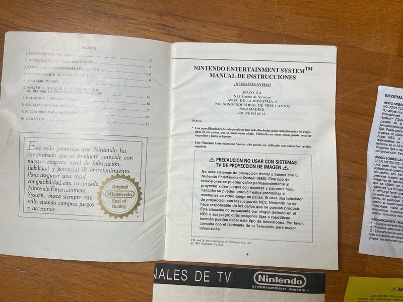 Manual Nintendo NES Español afbeelding 5