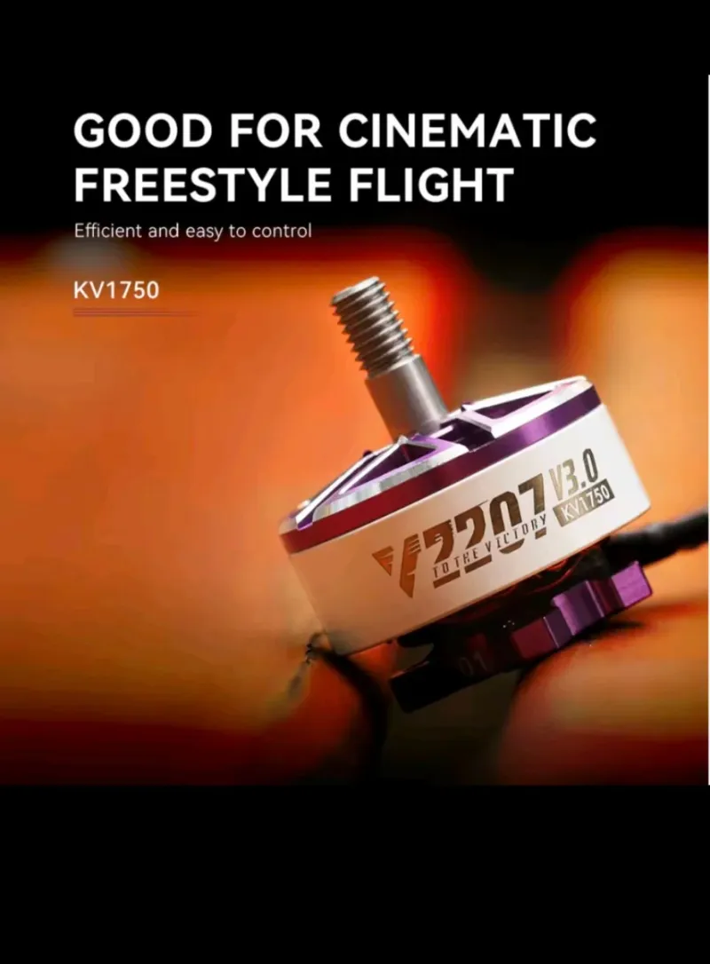 Motor Emax 2207 V3.0 KV1750 Morado afbeelding 3