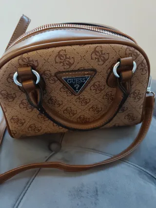 Bolso Marrón y Beige