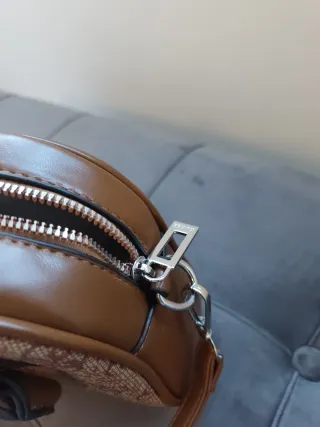 Bolso Marrón y Beige