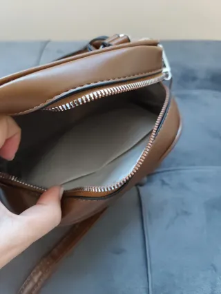 Bolso Marrón y Beige