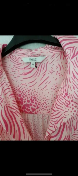 Abito lungo fantasia animalier rosa