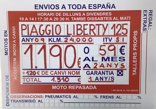 Piaggio Liberty 125 Negra