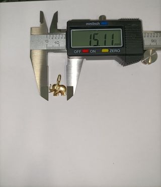 Colgante Oro 18k Elefante 0,86gr