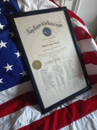 Documento Oficial Navy League EEUU 1965