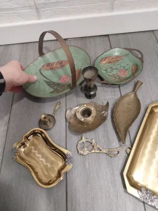 Lote de Bronce Decorativo