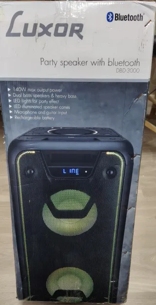 Altavoz Luxor DBD-3000 Fiesta con bluetooth 1400w