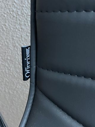 Juego 2 Sillas Ofiprix Piel Sintética Negra