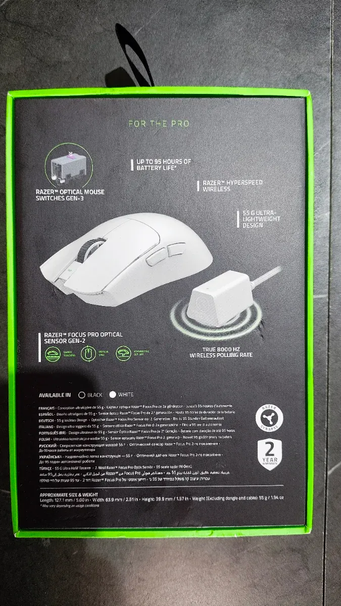 Ratón Razer Viper V3 Pro Blanco afbeelding 7