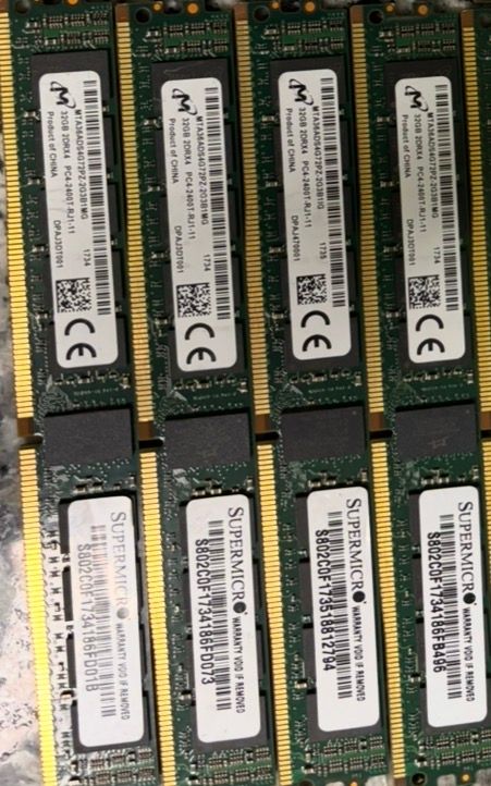 4x 32GB DDR4 PC4-2400T RAM Módulos
