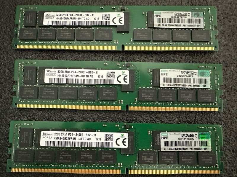 RAM Server 288 GB SK hynix 9x32 GB 2Rx4 PC4-2400T afbeelding 3