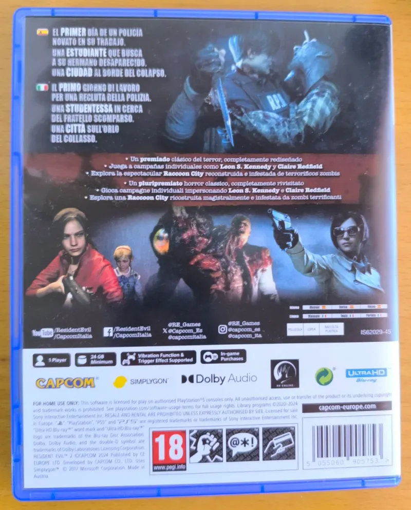 Juego Resident Evil 2 PS5 afbeelding 2