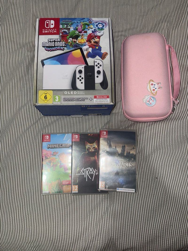 Nintendo Switch OLED + Juegos afbeelding 2