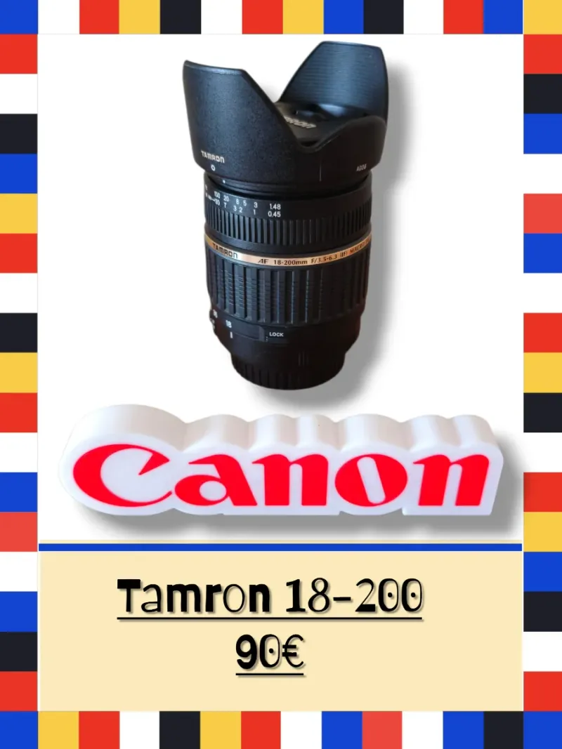 Objetivo Tamron 18-200mm Canon